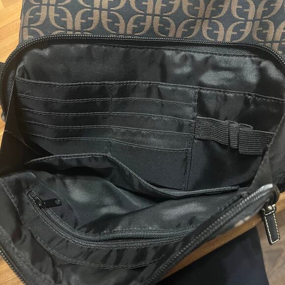 Vintage Black Fossil Monogram Crossbody Purse - Picture 7 of 8